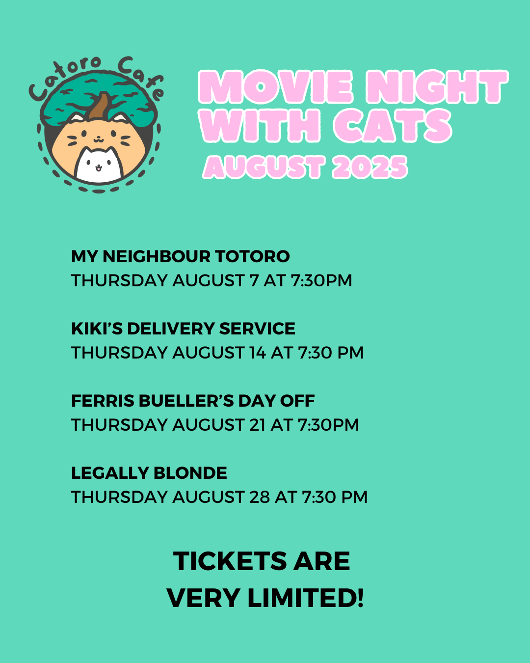 Catoro Movie Nights - August 2025