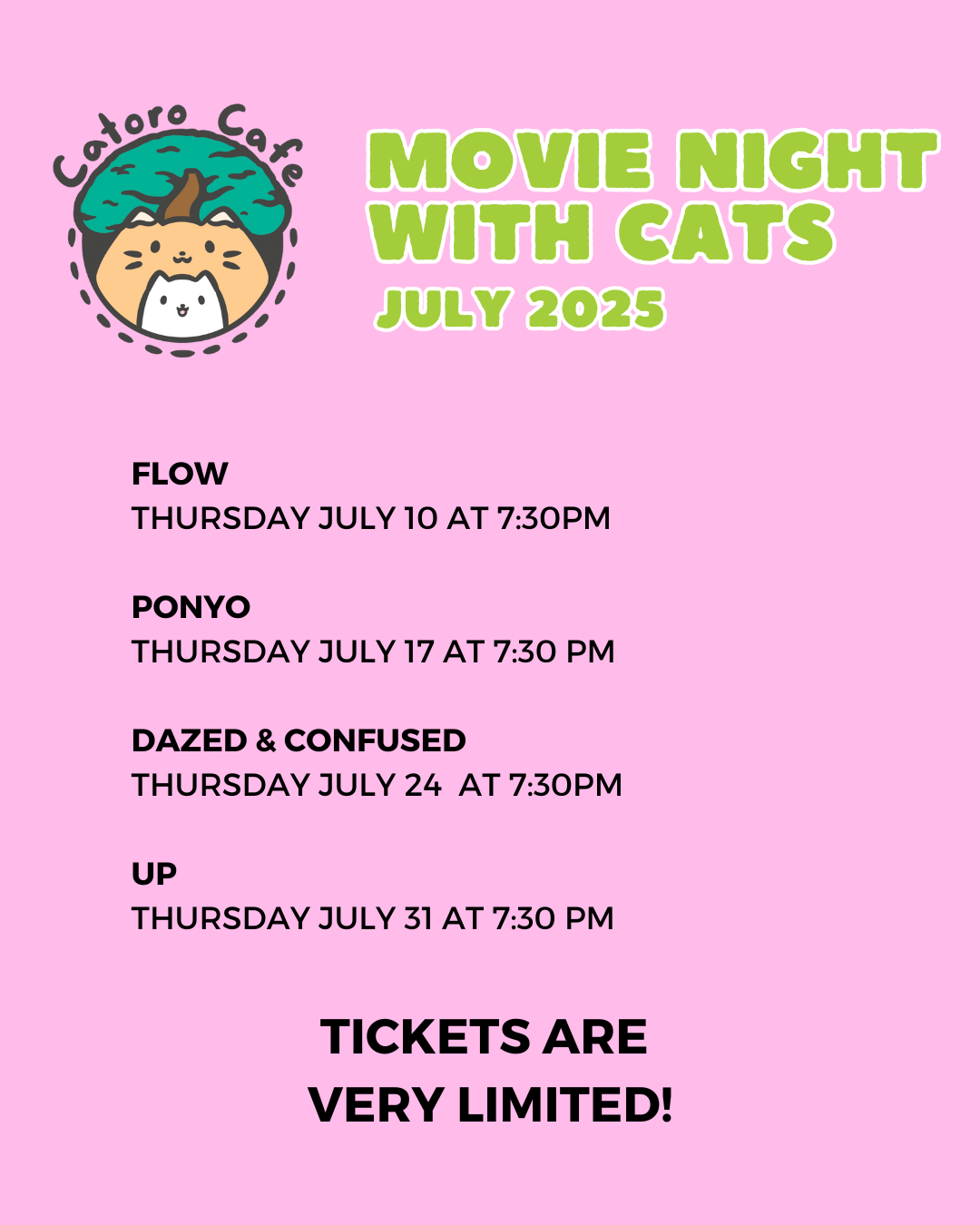 Catoro Movie Nights - July 2025
