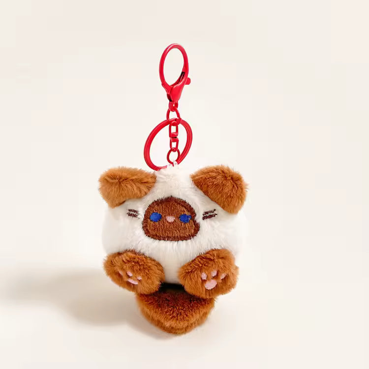 Small Cat Plush Keychain Charm