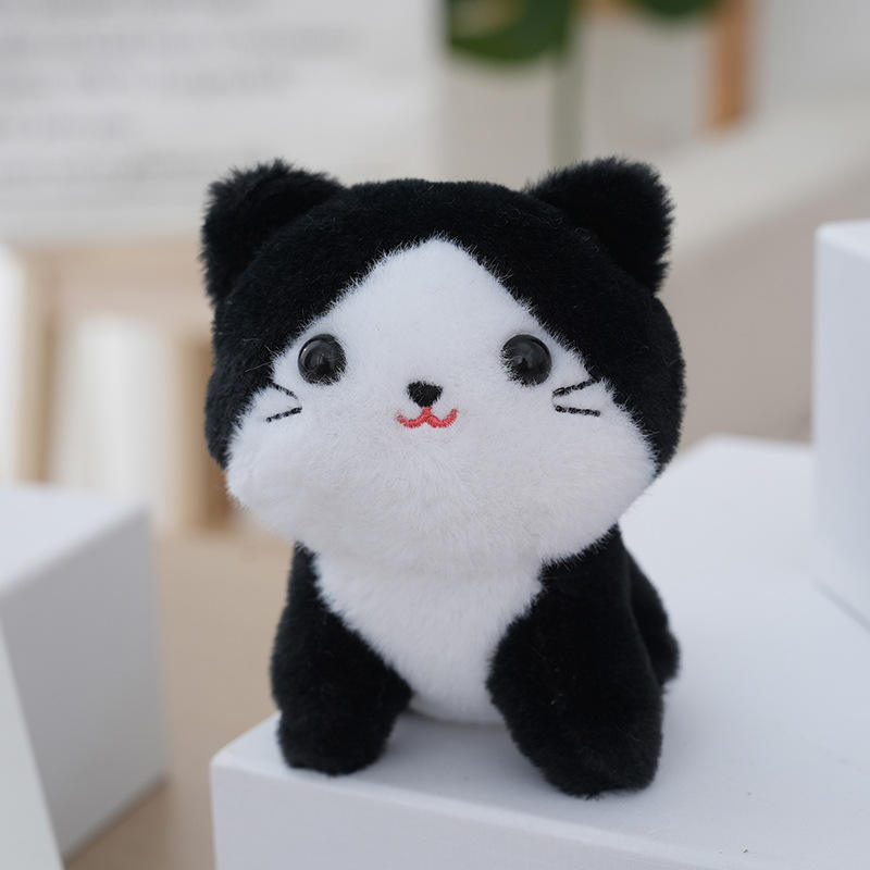 Large Cat Plush Keychain Charm