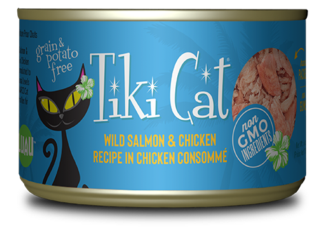 Tiki Cat Luau GF Napili Salmon Chicken 8/6 oz